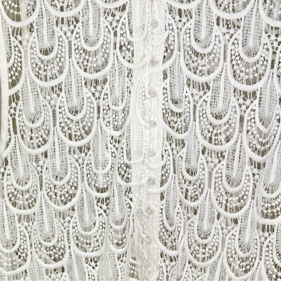 The Laundry Room California Crochet Lace Sleeveless Midi Swim Cover-Up Dress - Picture 5 of 7